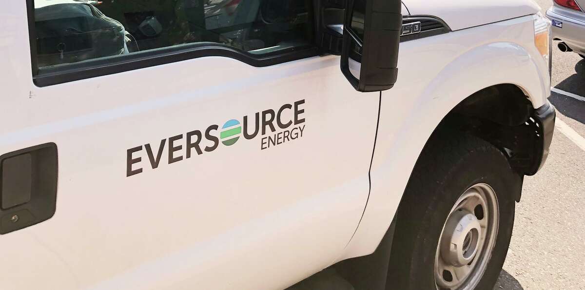 An Eversource Energy truck parked in Greenwich, Conn., The company is offering its customers a variety of programs to help them cope with dramatic increase in electric rates that began on Jan. 1, 2023.