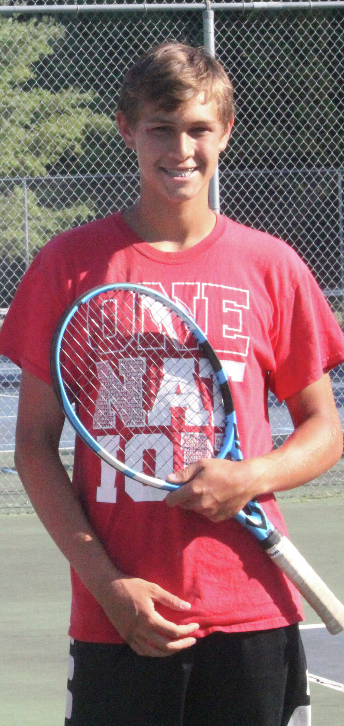 Nate Sanders is off to an undefeated start for the Big Rapids tennis Cardinals