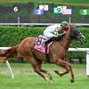 Dakota Gold with jockey Irad Ortz Jr. aboard moves away from the field to win the 20th running of The New York Stallion Series ?’Cab Calloway Division?“ at the Saratoga Race Course Wednesday Aug, 17 2022 in Saratoga Springs N.Y. Photo Special to the Times Union by Skip Dickstein