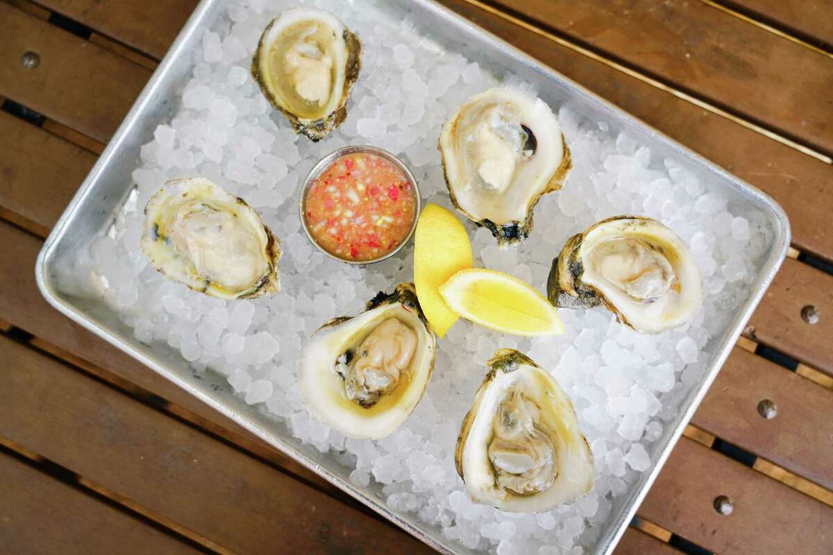 Gulf oysters on the half shell at Lagniappe Kitchen & Bar, 550 Heights.