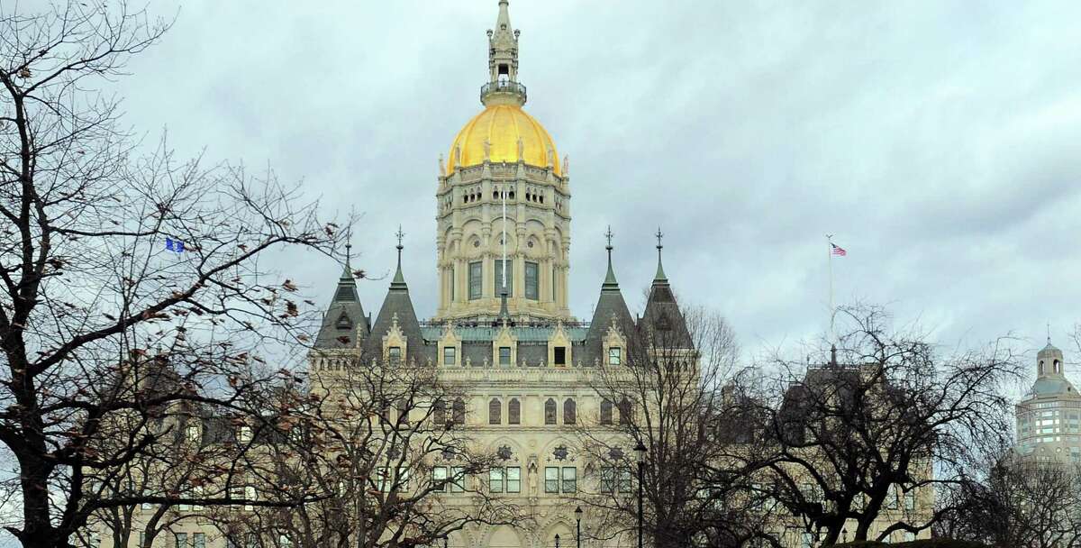 A view in January 2020 of the state Capitol in Hartford.