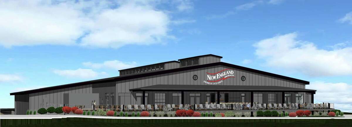 A rendering of the planned ew England Brewing Co. facility in West Haven.