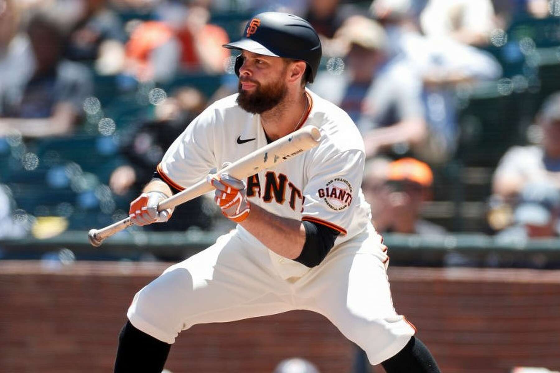 Giants' Brandon Belt in unusual spot, hitting eighth against a right