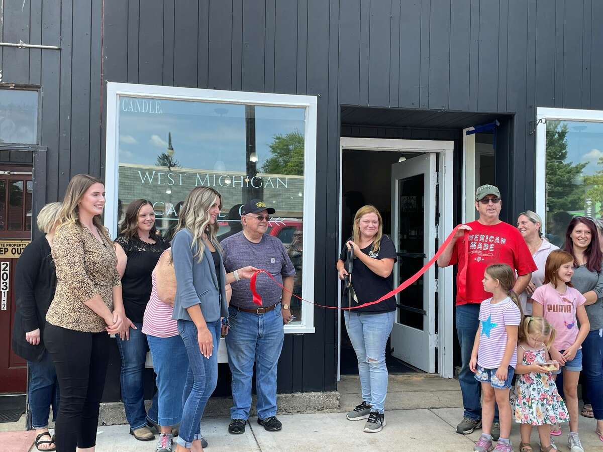 West Michigan Candle Company held a ribbon cutting in Reed City for the business's grand opening.