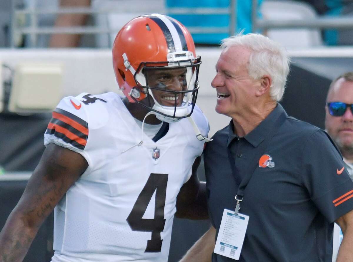 Browns' Deshaun Watson dodges questions before return vs. Texans