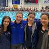 Greenwich Dolphins swimmers Siena Pierson, Kate Boutry, Daniela Mancini and Audrey Li.
