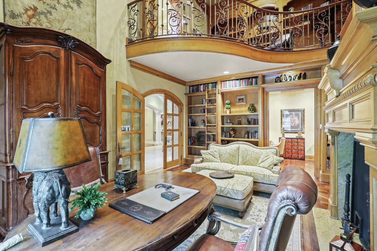 The library and the study.