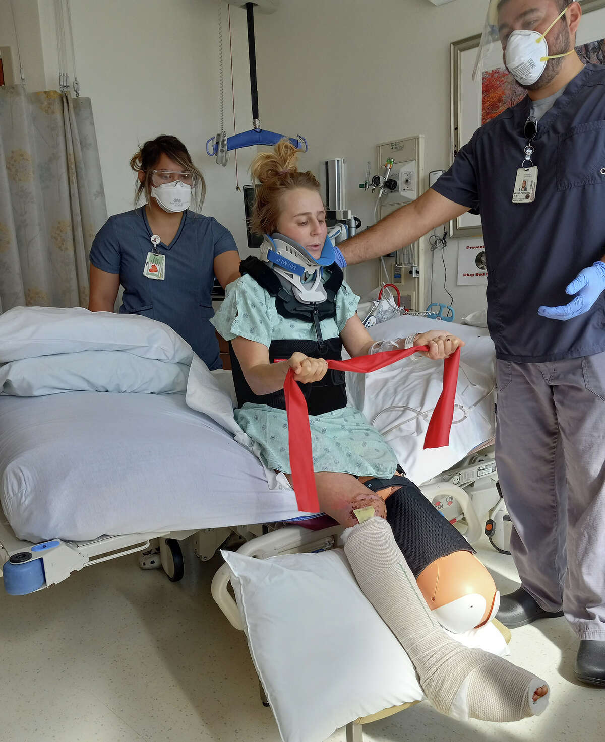 Anna Parsons of New Zealand broke nearly every bone after falling while rock climbing in Yosemite National Park on Aug. 1, 2022.