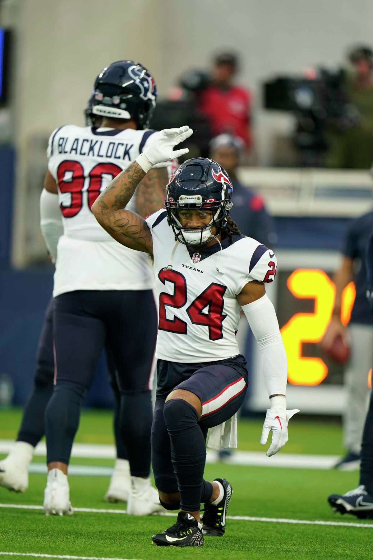 Rookie Houston Texans cornerback Derek Stingley Jr. secures an INT