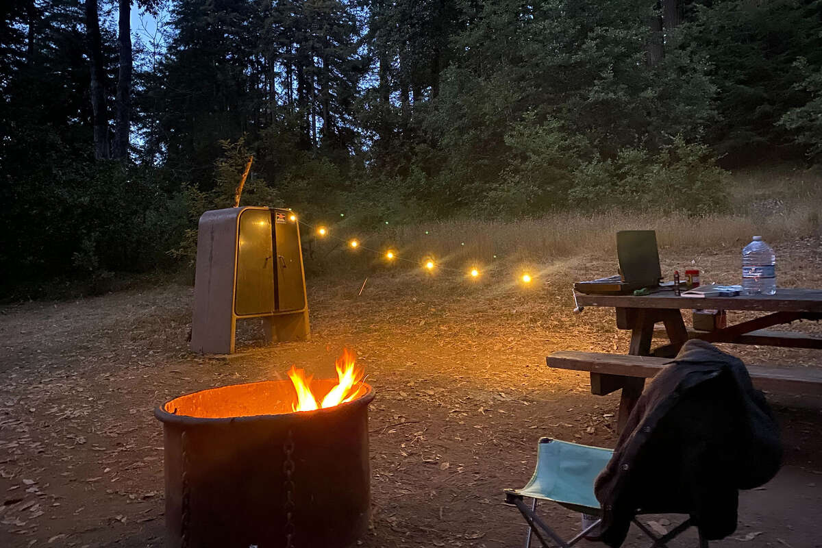 Mount Madonna campsite in the evening.