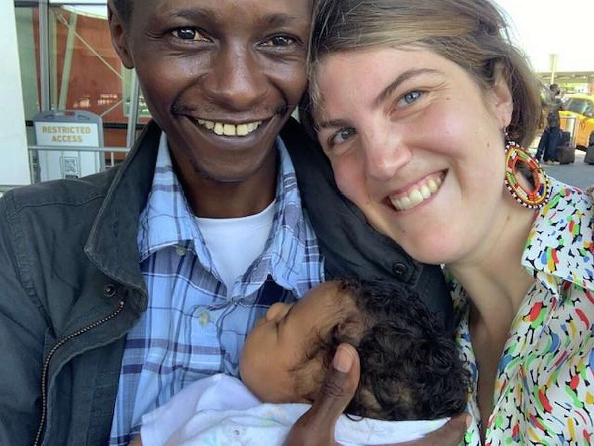 Isaac Mukwaya lives in Connecticut with his wife, Sarah Hill, and their daughter, Letitia.