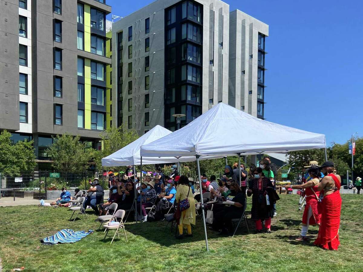 Dozens of workers attended the California Domestic Workers Coalition's summer resource festival on August 20, 2022.