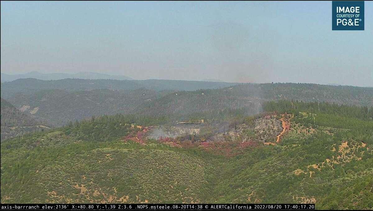 The Pleasant Fire grew to 70 acres west of Nevada City on Saturday afternoon.