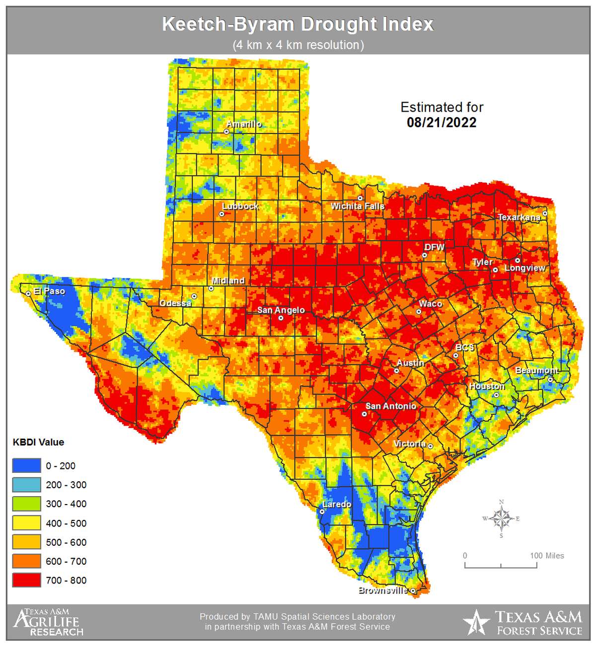 Drought Index: Midland County provided major relief