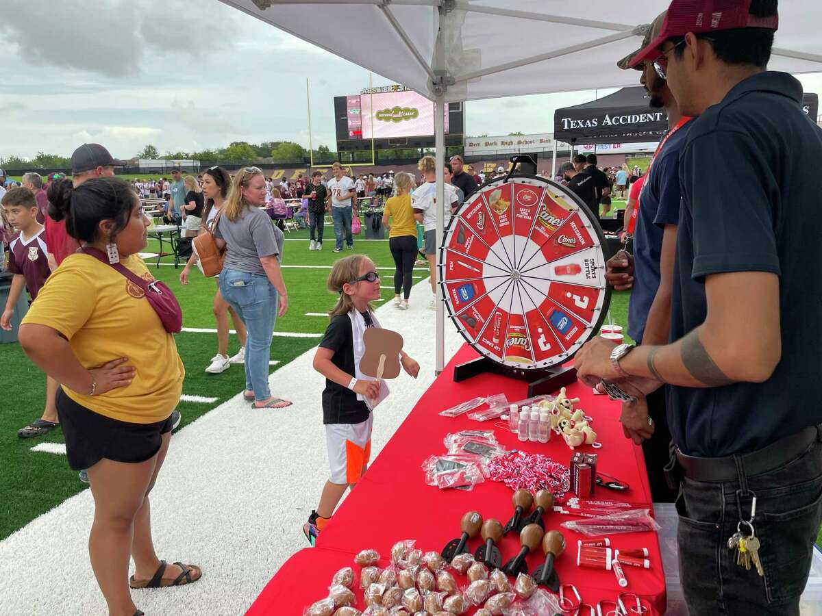 Spin the wheel and there was all kinds of free stuff being given away at the Raising Cane's Chicken Fingers booth Saturday night.