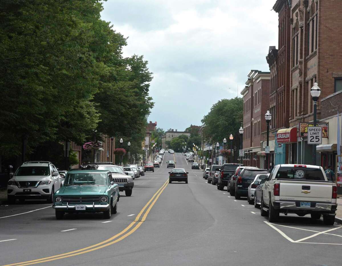 FILE PHOTO: Arch Street in New Britain. Federal Housing and Urban Development funds will allow about six small businesses in New Britain to receive up to $7,500 for expenses like security, signage and equipment.