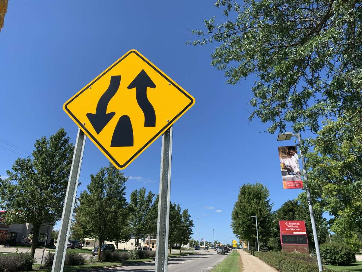 Lane reconfigurations on three streets in Big Rapids have begun, with sections of State Street, Maple Street and Third Avenue being reduced from four lanes to three lanes.