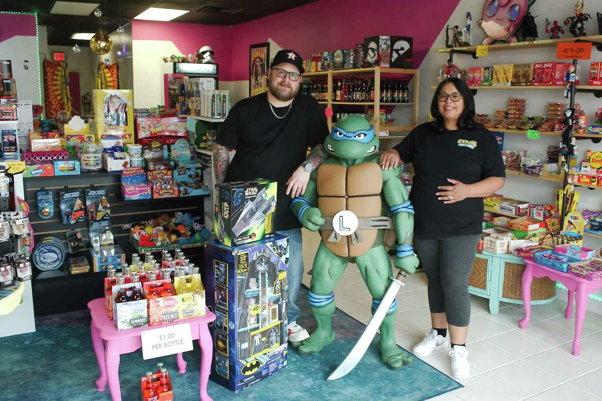 This ster novelty store sells everything from bubble gum cigars to Star Wars collectibles