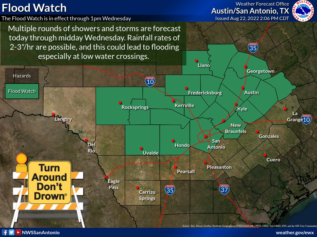 Flood watch issued for San Antonio and much of Hill Country - Vimarsana News
