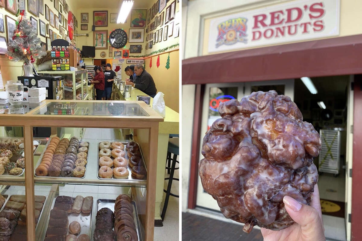 The famous Red's Donuts apple fritter makes for a sizable breakfast.