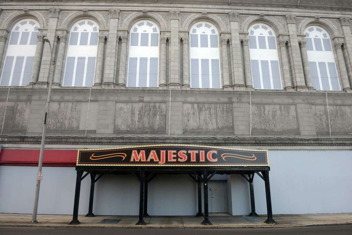 The Majestic Theater property on Main St. in Bridgeport, Conn. Oct. 12, 2021.