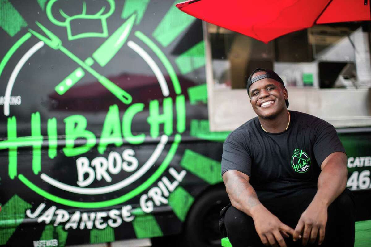 Dempsey Robinson, 25, is the owner of Hibachi Bros Grill, a Japanese-style hibachi food truck in Third Ward.