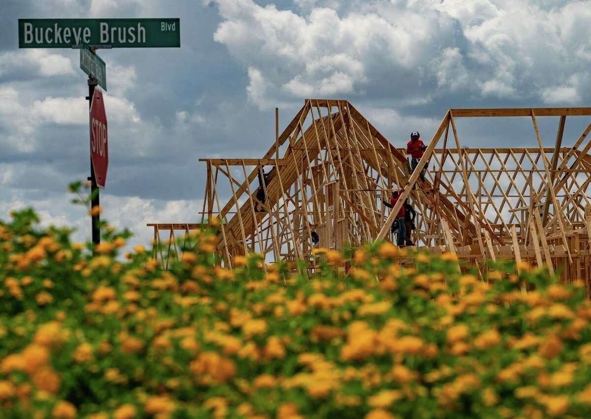Construction on new developments continues on what used to be prairie land, Thursday, July 7, 2022, in Katy.