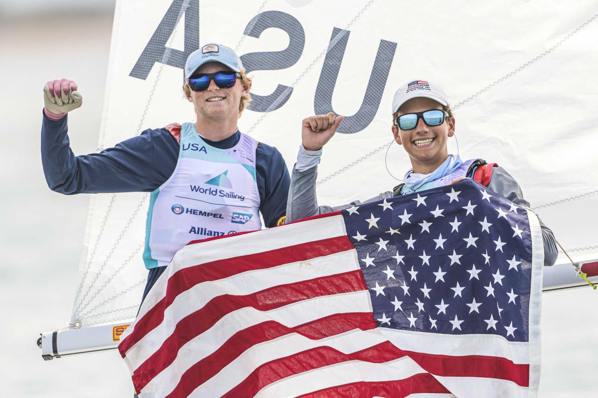 Greenwich duo wins gold at world sailing championships