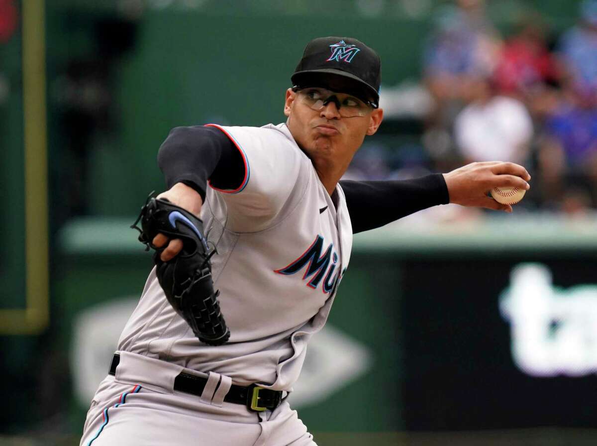 Jesus Luzardo of the Miami Marlins pitches against the New York News  Photo - Getty Images