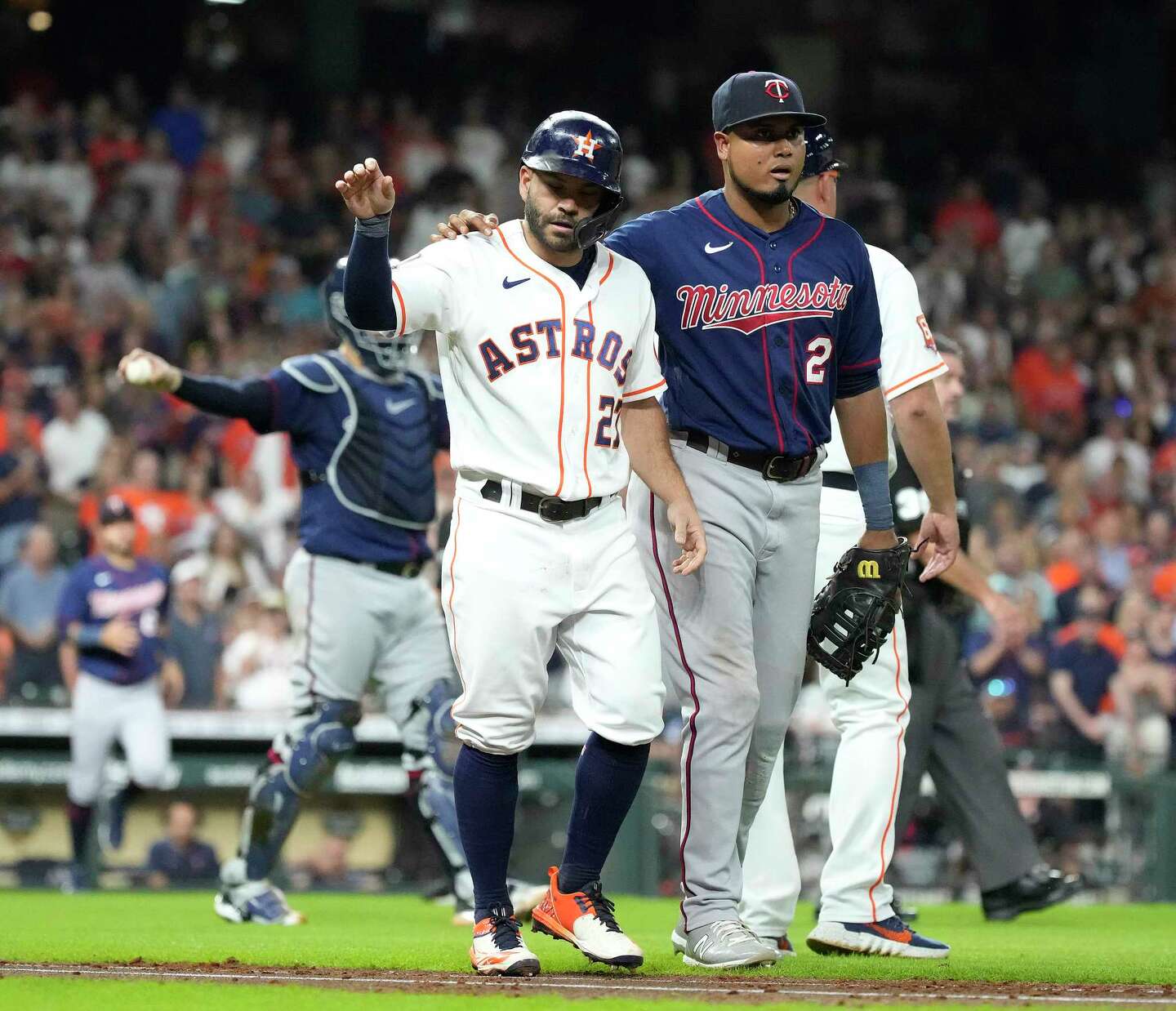 Why benches cleared after Twins hit Jose Altuve with pitch