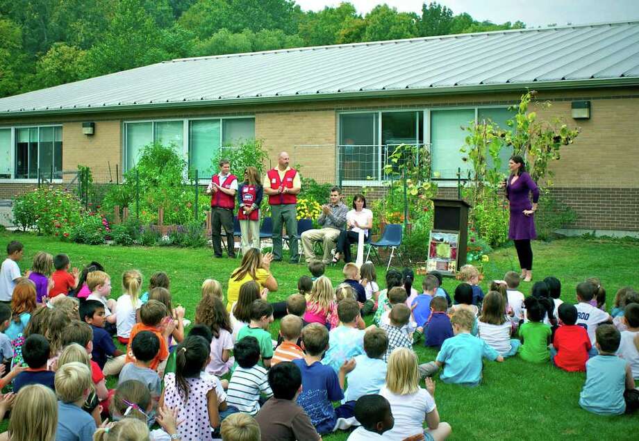 A garden grows at Hill and Plain School New Milford Spectrum