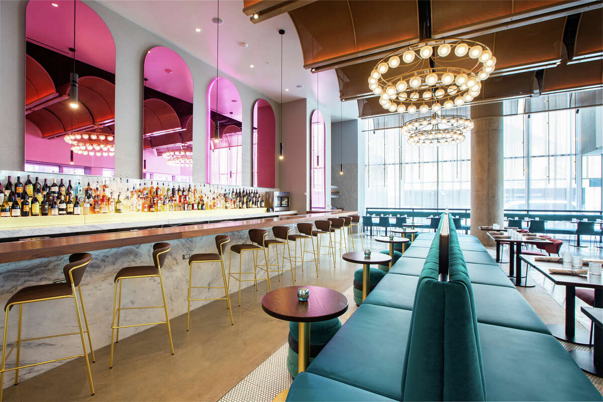 Common Bond's Brasserie features an eye-catching bar.