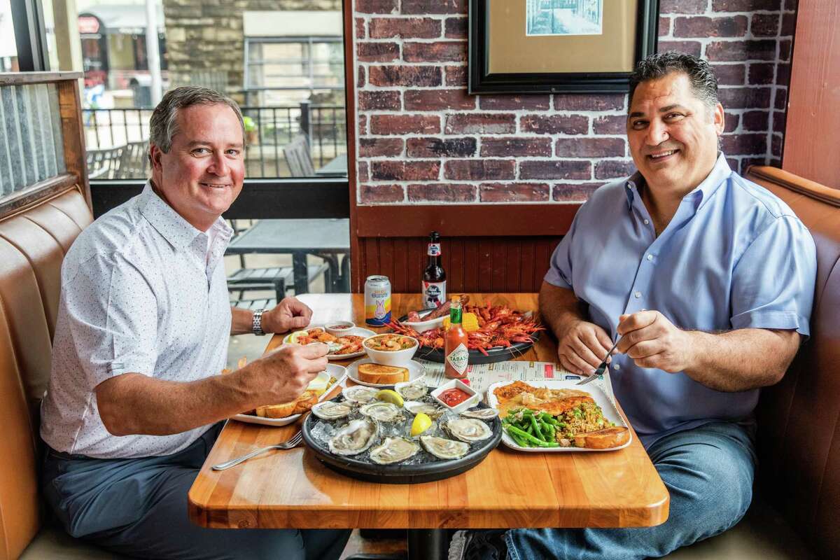 Chance Comstock and Marcus Payavla, owners of Orleans Seafood Kitchen.