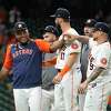 Our Esquina on X: La Grasa! Astros ace Framber Valdez has “el flow,” as  they say. So Mauricio Dubon and some teammates are wearing “La Grasa” t- shirts with Valdez's face on it. #