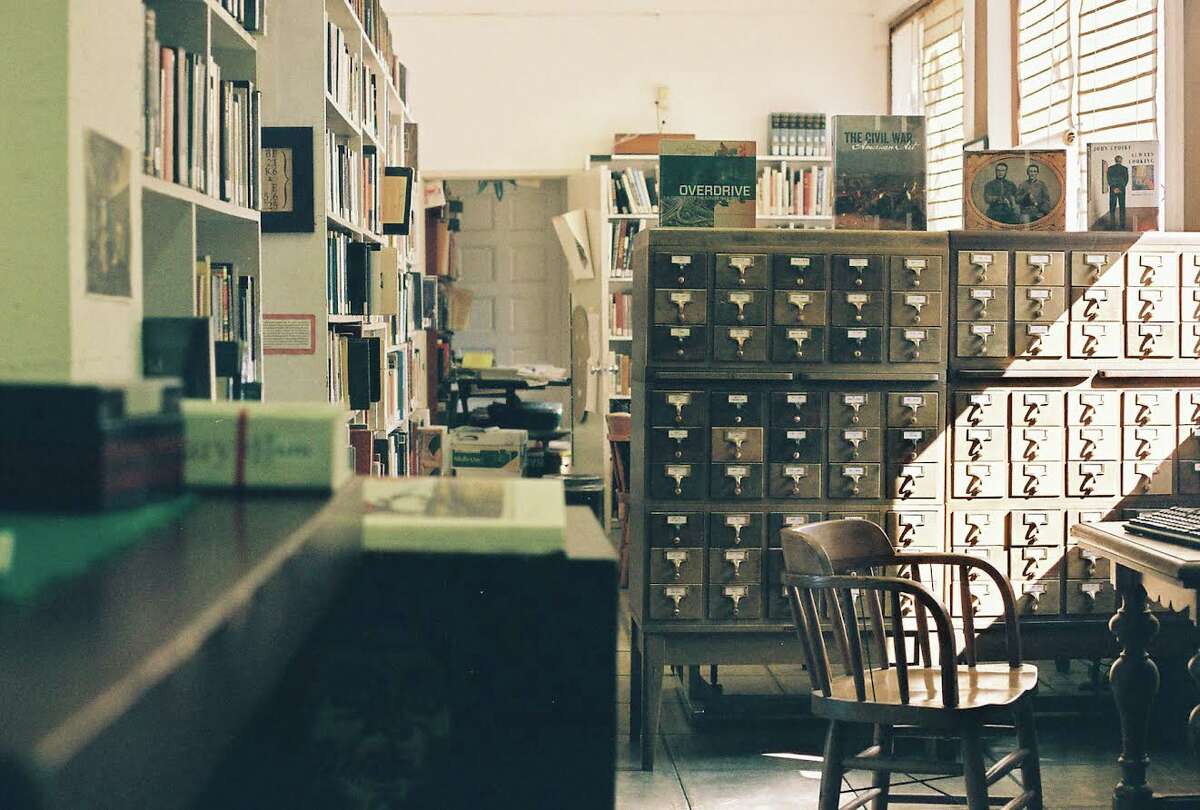 The entrance leading to SFAI's library.