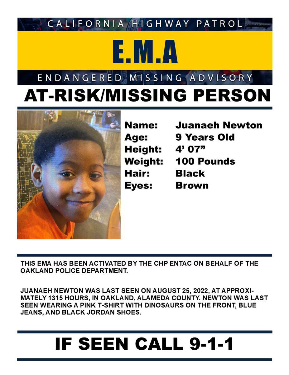 9 Year Old Oakland Boy Found Safe   RawImage 