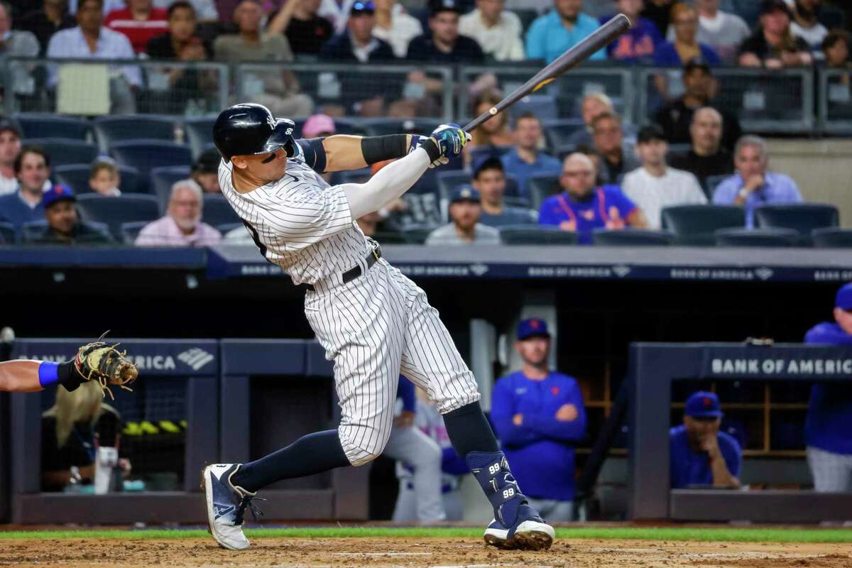 Aaron Judge, who had hit a major-league-leading 48 homers through Wednesday, and the Yankees take on the A’s at the Coliseum at 6:30 p.m. Friday (NBCSCA/960).