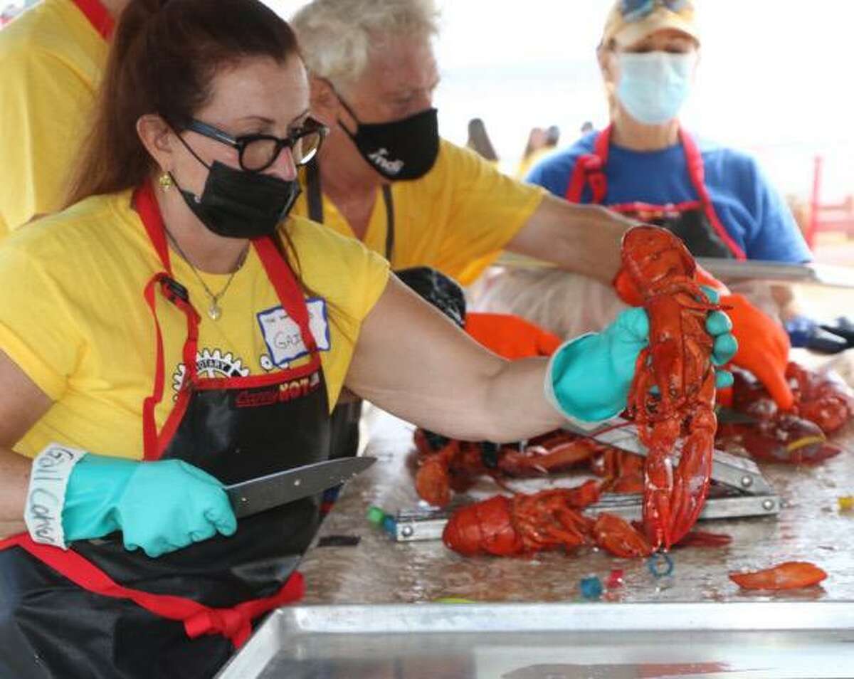 The Westport Rotary Club’s Saturday, September 17, from 3 to 7 p.m. LobsterFest event is sold out. Donations, and volunteers are still welcome for the event, a previous photo of which, is shown.