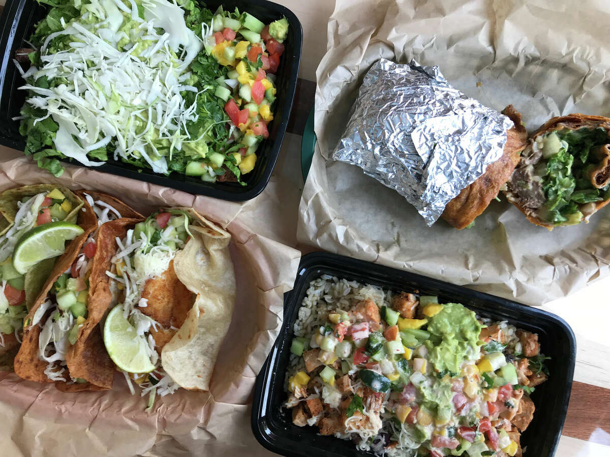 A selection of menu items from Cabo Bob's Burritos
