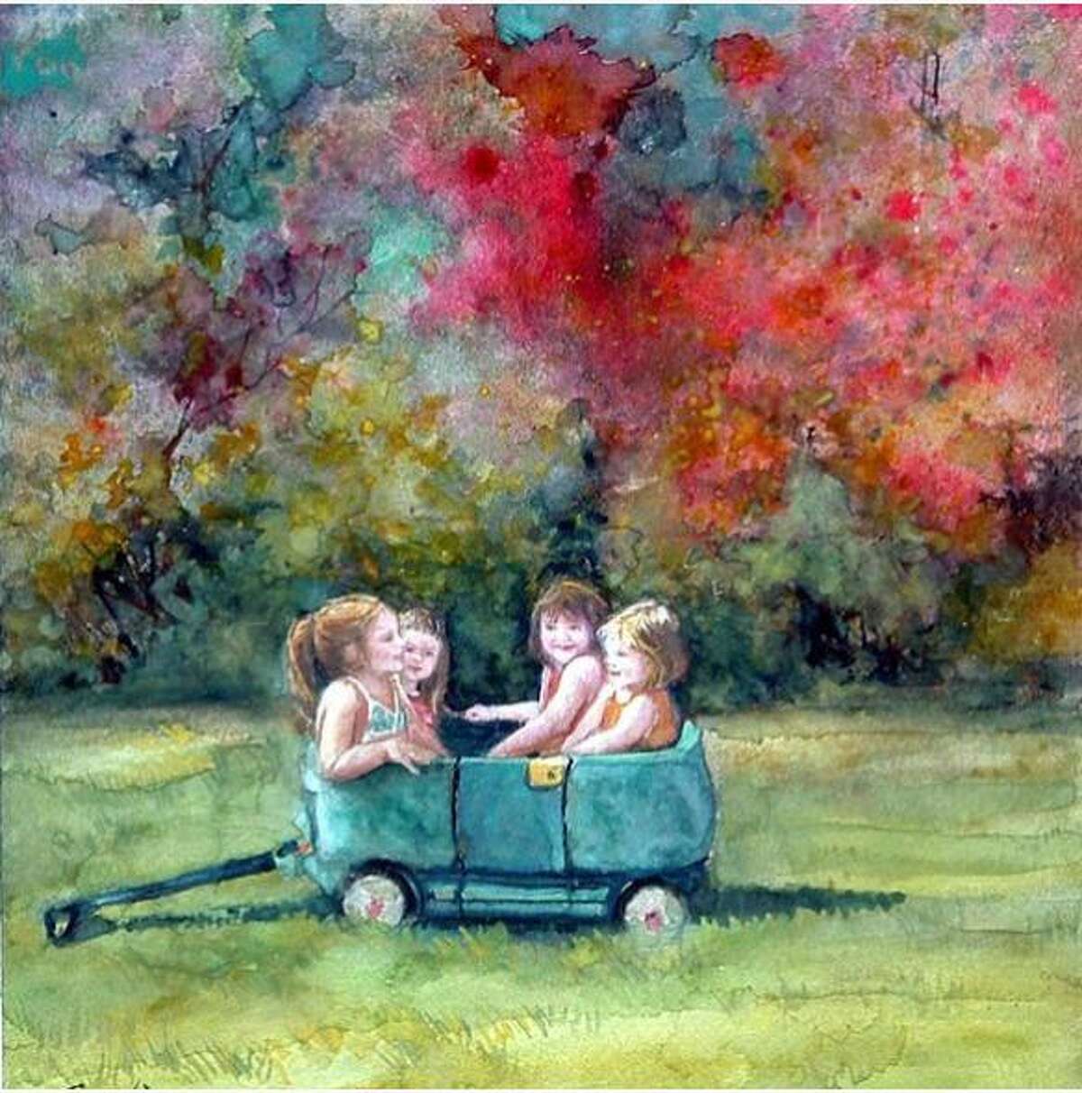 A painting by artist Eva Llanos