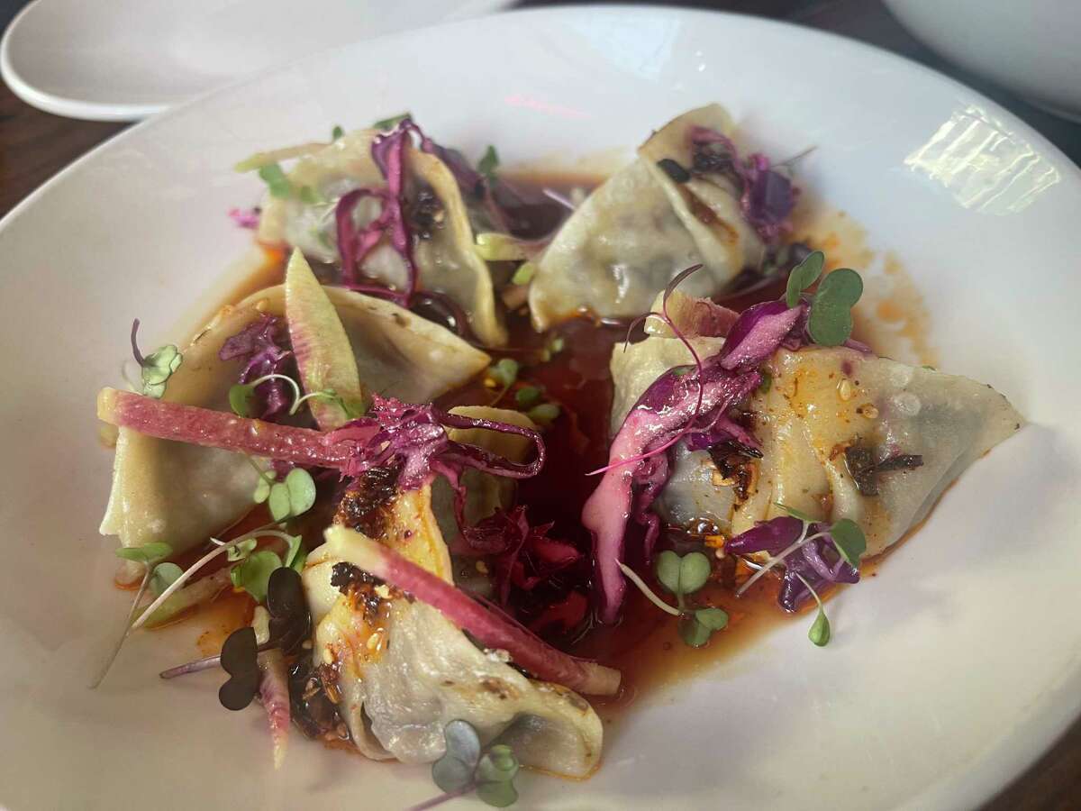 Mushroom momos at Pondicheri