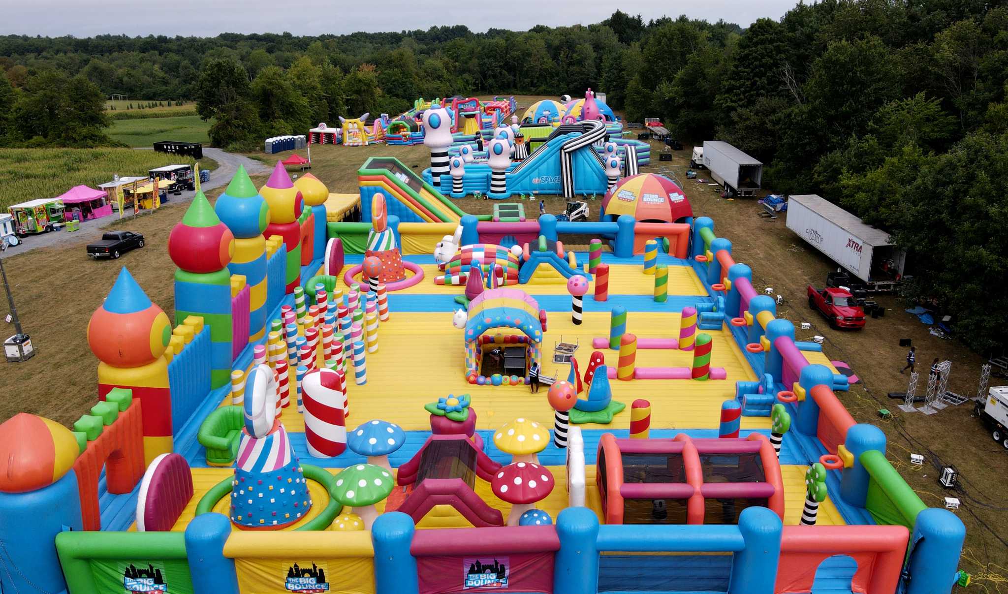 Big Bounce America Brings Inflatable Theme Park To Albany