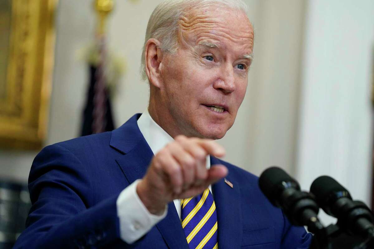President Joe Biden speaks about student loan debt forgiveness Wednesday. Biden’s overzealous use of executive authority is not the system our founders envisioned, and it certainly isn’t improving the lives of Texans.