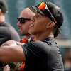 San Francisco Giants first-round draft pick Reggie Crawford waits his turn  during batting practice before the team's baseball game against the Arizona  Diamondbacks in San Francisco, Wednesday, Aug. 17, 2022. (AP Photo/Godofredo