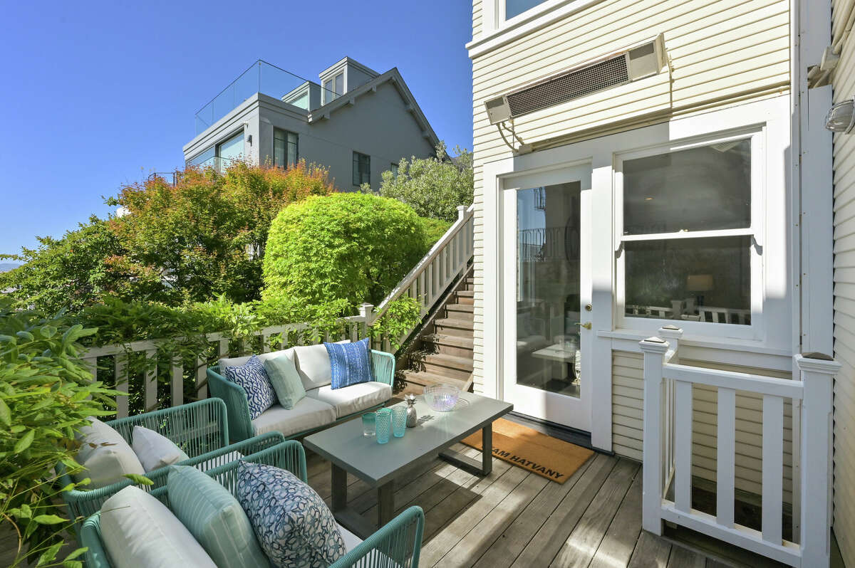 Each level of the home opens to a view deck or patio.