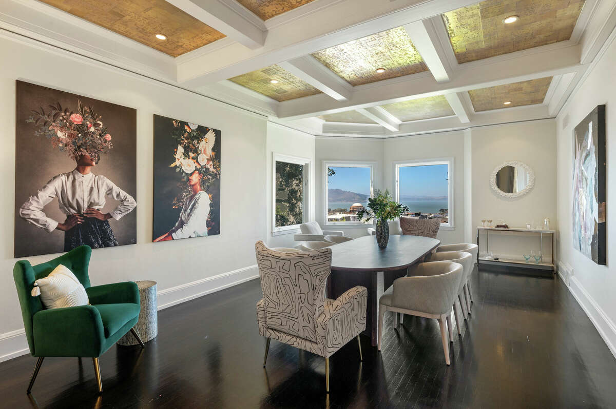 The home's formal dining room.