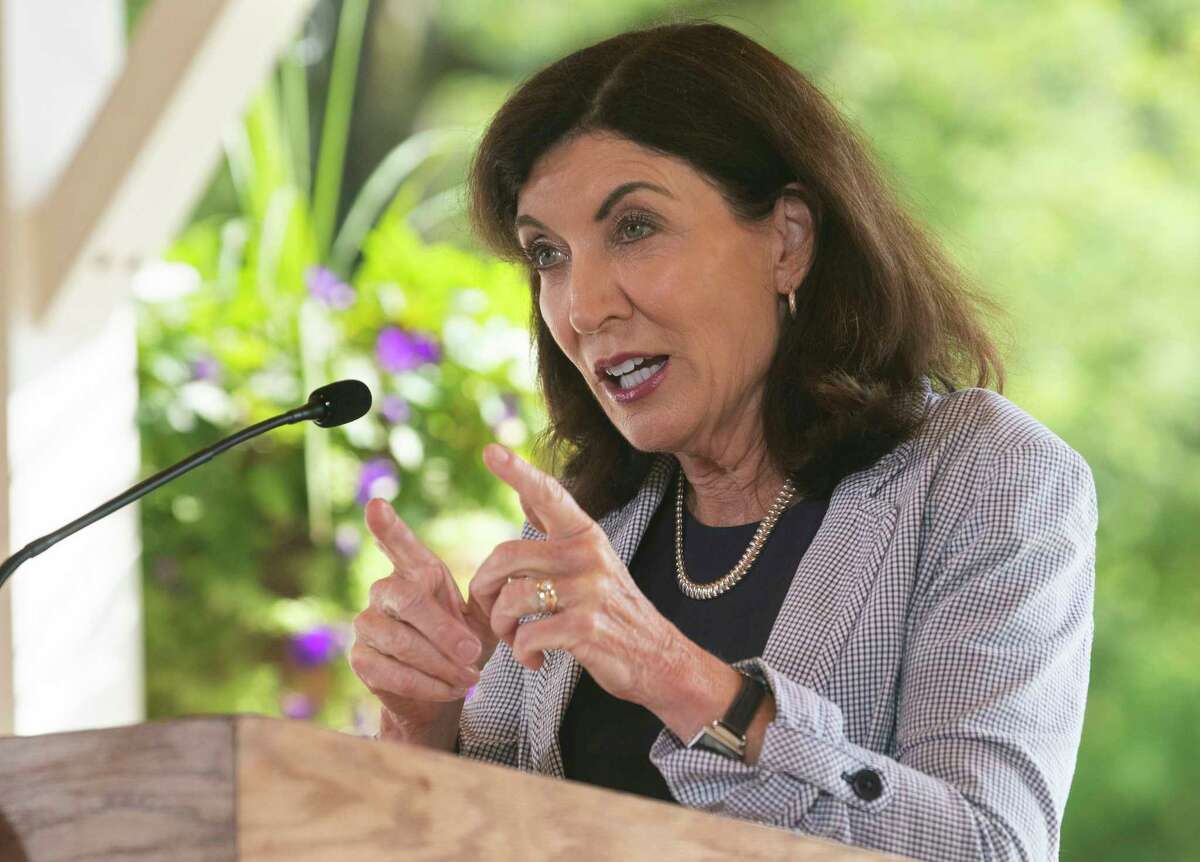 Gov. Kathy Hochul has faced questions over $637 million in state payments made to a campaign donor.