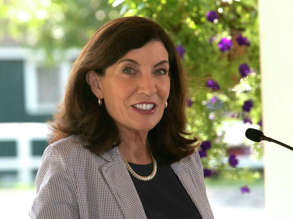 Gov. Kathy Hochul has defended $637 million in state payments to a company owned by a major campaign donor.