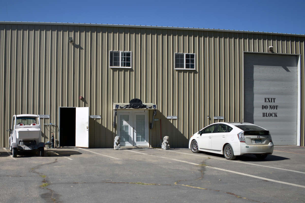 One of two warehouses at Todd Fisher's Creston, Calif. property holds an immense storage area, as well as offices, a recording studio and a sound studio. 