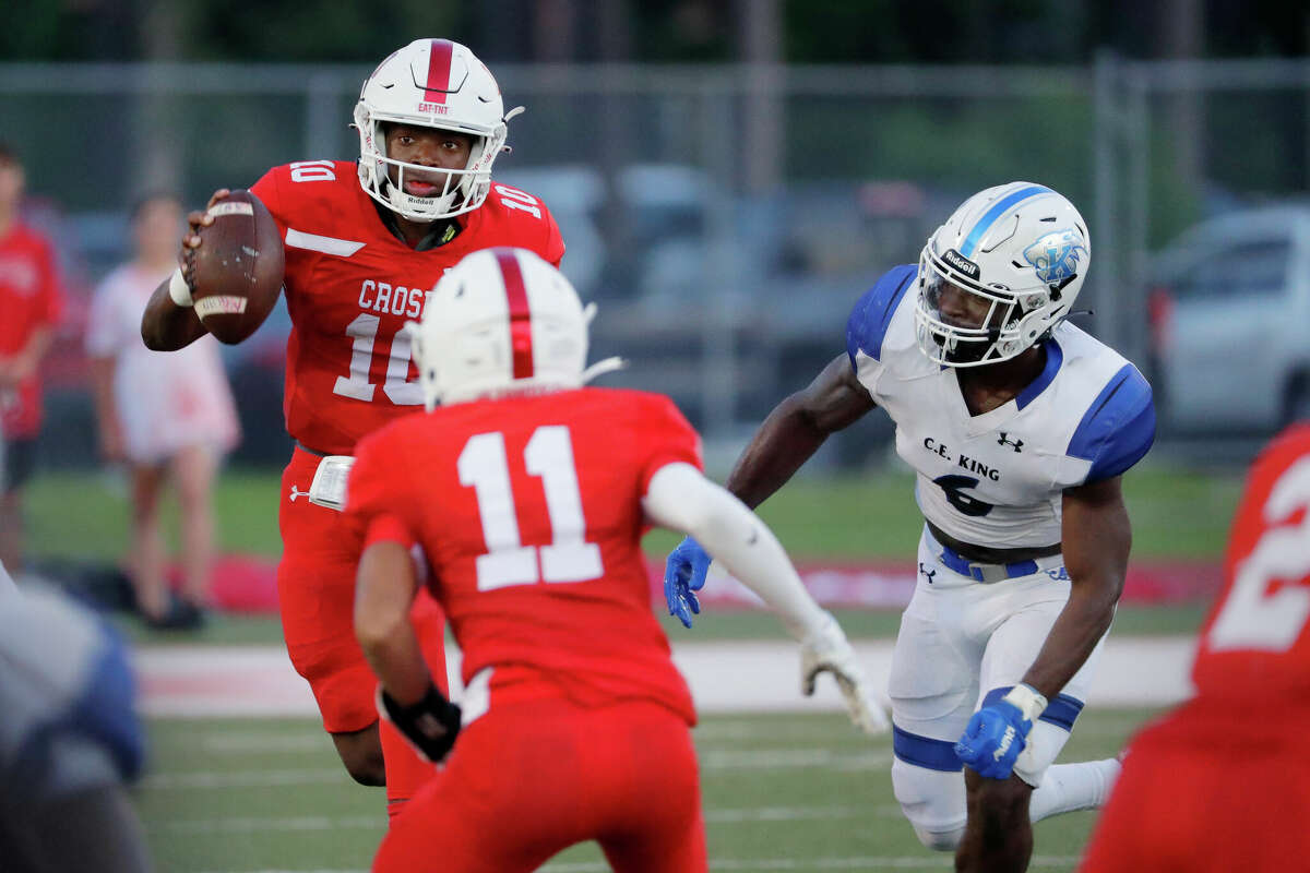 C.E. King Panthers roll past Crosby Cougars in season opener